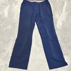 Under Armour Pants Mens 34 x30 Match Play Golf Blue Loose 1248089